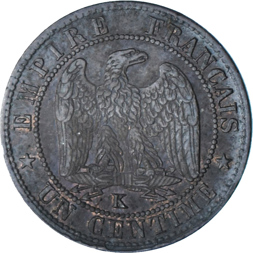 Francia, Napoleon III, 1 Centime, 1862, Paris, Bronzo, SPL, Gadoury:87