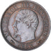 Francia, Napoleon III, 5 Centimes, 1853, Paris, Bronce, EBC, Gadoury:152