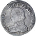 França, Charles IX, Teston, 1563, Rennes, 2nd type, Prata, VF(30-35)