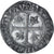 Francja, Charles VI, Blanc Guénar, 1380-1422, Tournai, Bilon, VF(30-35)