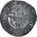 France, Charles VI, Blanc Guénar, 1380-1422, Tournai, Billon, VF(30-35)