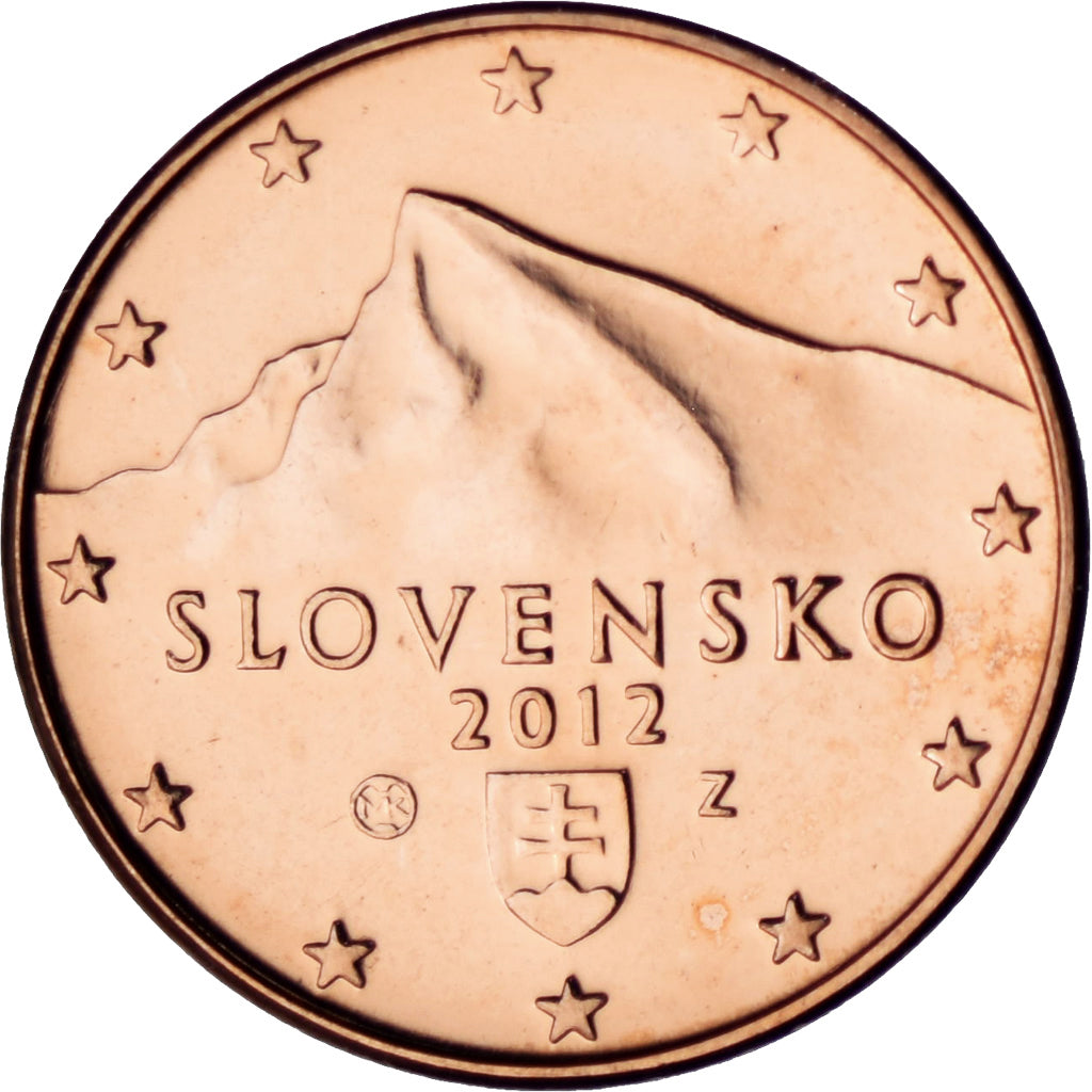 Slovakia, Euro Cent, 2012, Kremnica, BU, MS(65-70), Copper Plated Steel, KM:95