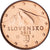 Eslováquia, Euro Cent, 2012, Kremnica, BU, MS(65-70), Aço Cromado a Cobre