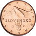 Eslovaquia, Euro Cent, 2012, Kremnica, BU, FDC, Cobre chapado en acero, KM:95