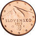 Slovakia, Euro Cent, 2012, Kremnica, BU, MS(65-70), Copper Plated Steel, KM:95