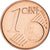 Eslováquia, Euro Cent, 2012, Kremnica, BU, MS(65-70), Aço Cromado a Cobre