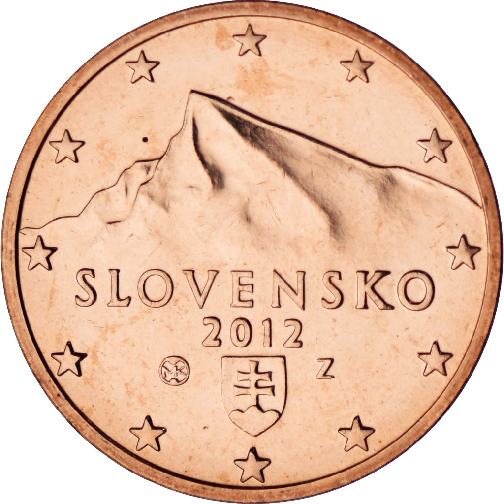 Slowakei, 5 Euro Cent, 2012, Kremnica, BU, STGL, Copper Plated Steel, KM:97