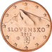 Slowakei, 5 Euro Cent, 2012, Kremnica, BU, STGL, Copper Plated Steel, KM:97