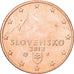 Słowacja, 5 Euro Cent, 2012, Kremnica, BU, MS(65-70), Miedź platerowana