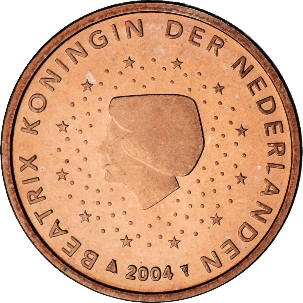 Niederlande, Beatrix, Euro Cent, 2004, Utrecht, BU, STGL, Copper Plated Steel