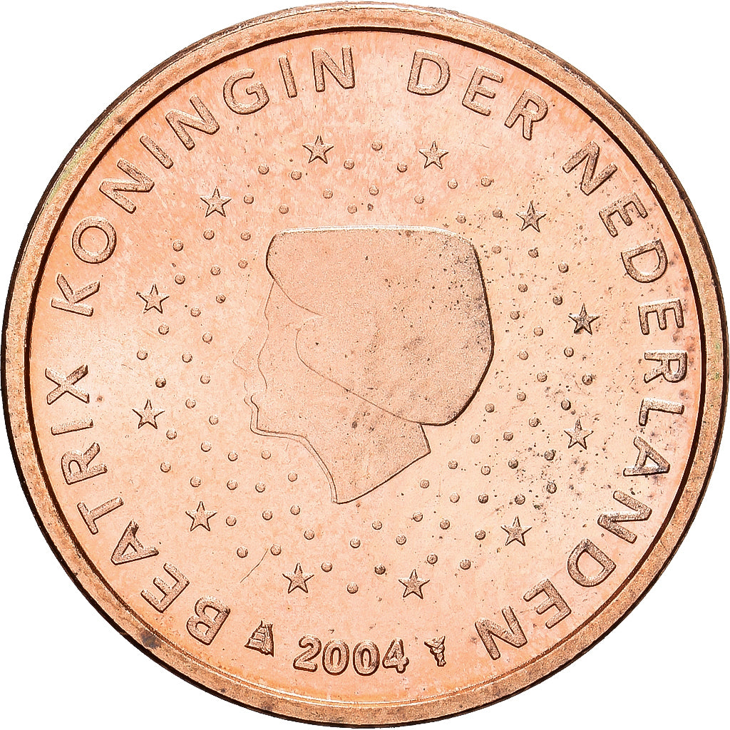 Netherlands, Beatrix, Euro Cent, 2004, Utrecht, BU, MS(65-70), Copper Plated