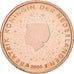 Netherlands, Beatrix, 2 Euro Cent, 2004, Utrecht, BU, MS(65-70), Copper Plated