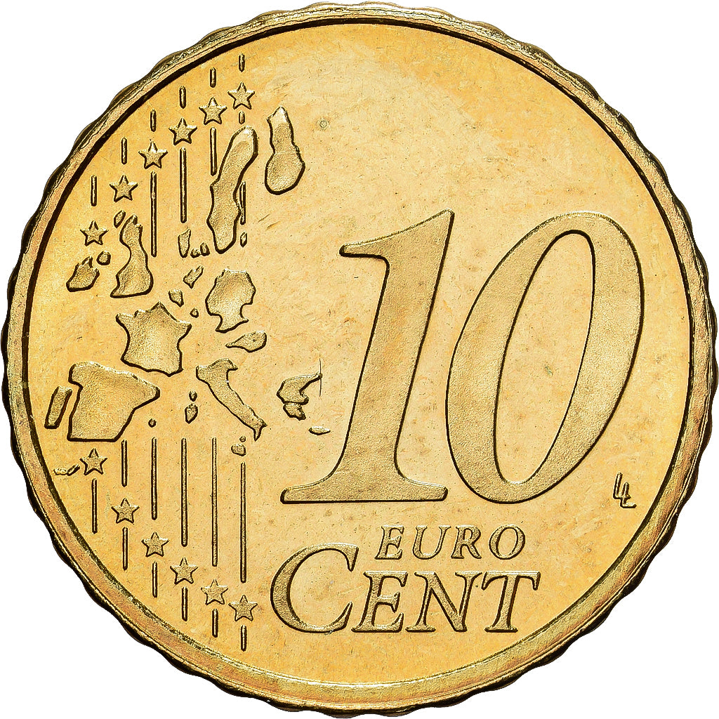 Nederland, Beatrix, 10 Euro Cent, 2004, Utrecht, BU, FDC, Nordic gold, KM:237