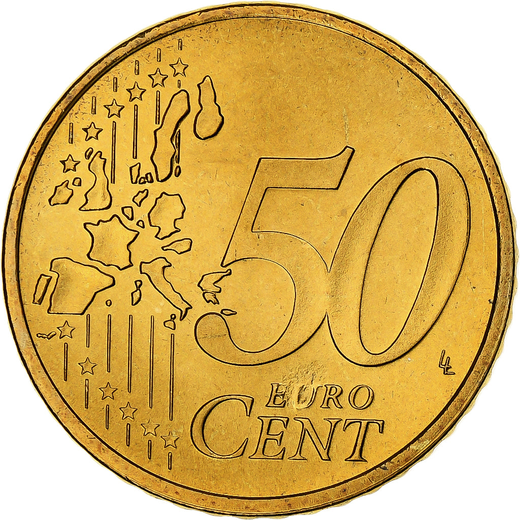 Niederlande, Beatrix, 50 Euro Cent, 2004, Utrecht, BU, STGL, Nordic gold, KM:238