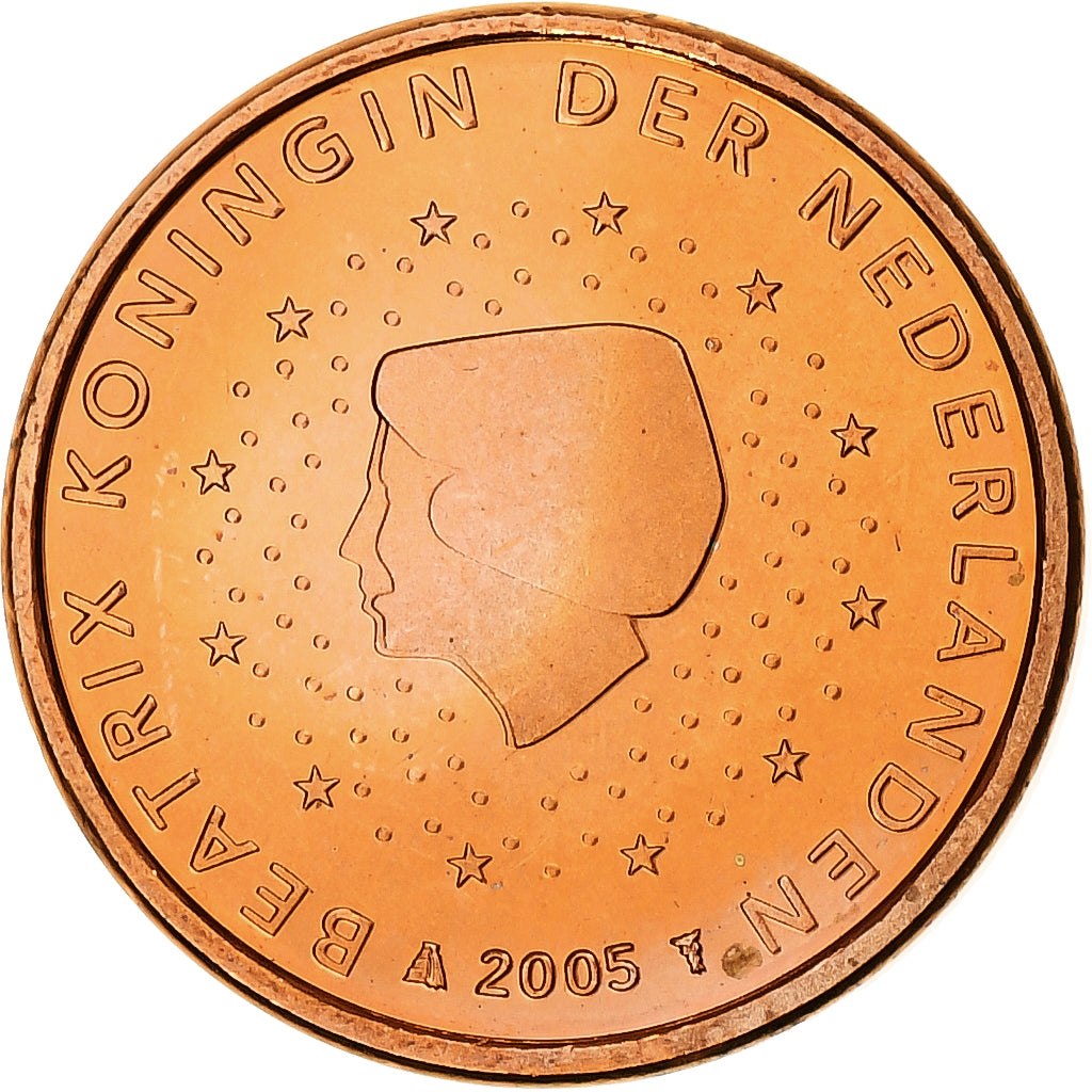 Niederlande, Beatrix, Euro Cent, 2005, Utrecht, BU, STGL, Copper Plated Steel