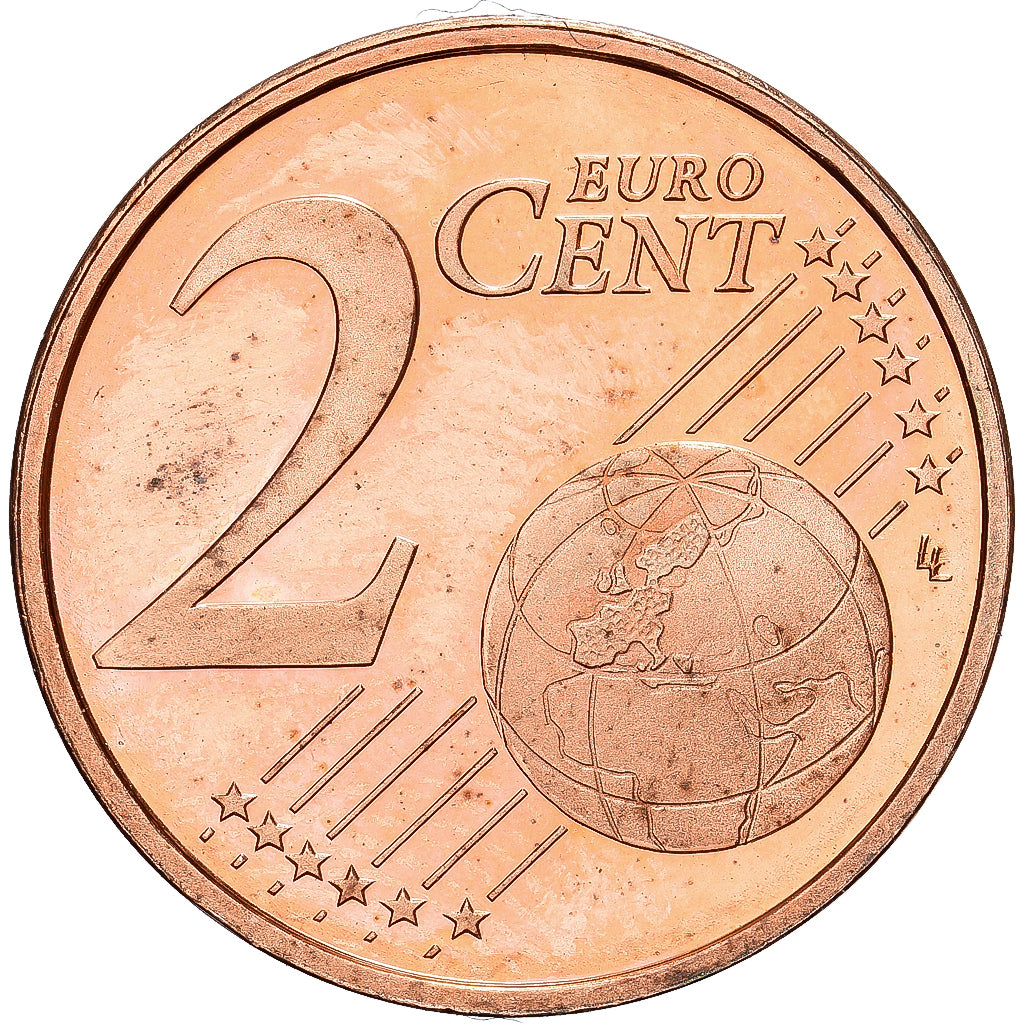 Netherlands, Beatrix, 2 Euro Cent, 2005, Utrecht, BU, MS(65-70), Copper Plated
