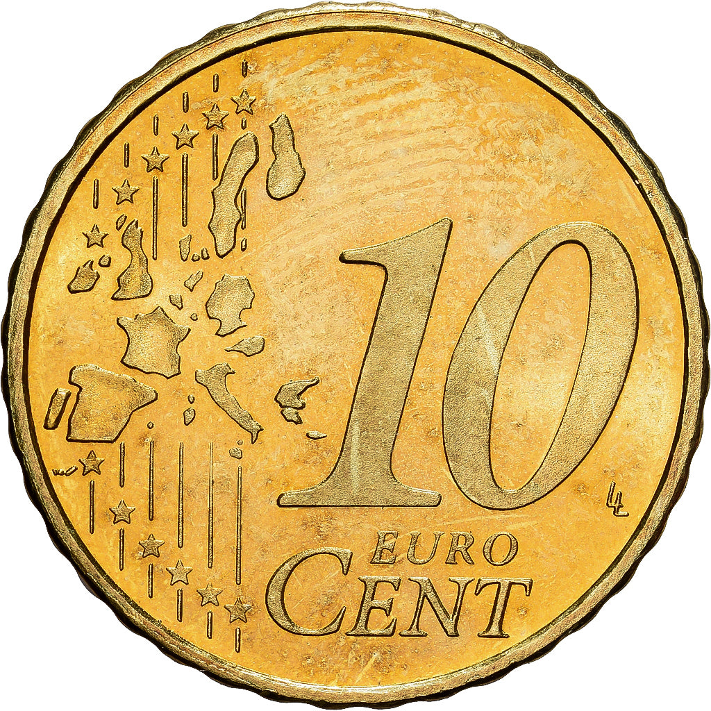 Pays-Bas, Beatrix, 10 Euro Cent, 2005, Utrecht, BU, FDC, Or nordique, KM:237