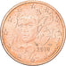 Frankrijk, 2 Euro Cent, 2010, Paris, BU, FDC, Copper Plated Steel, KM:1283