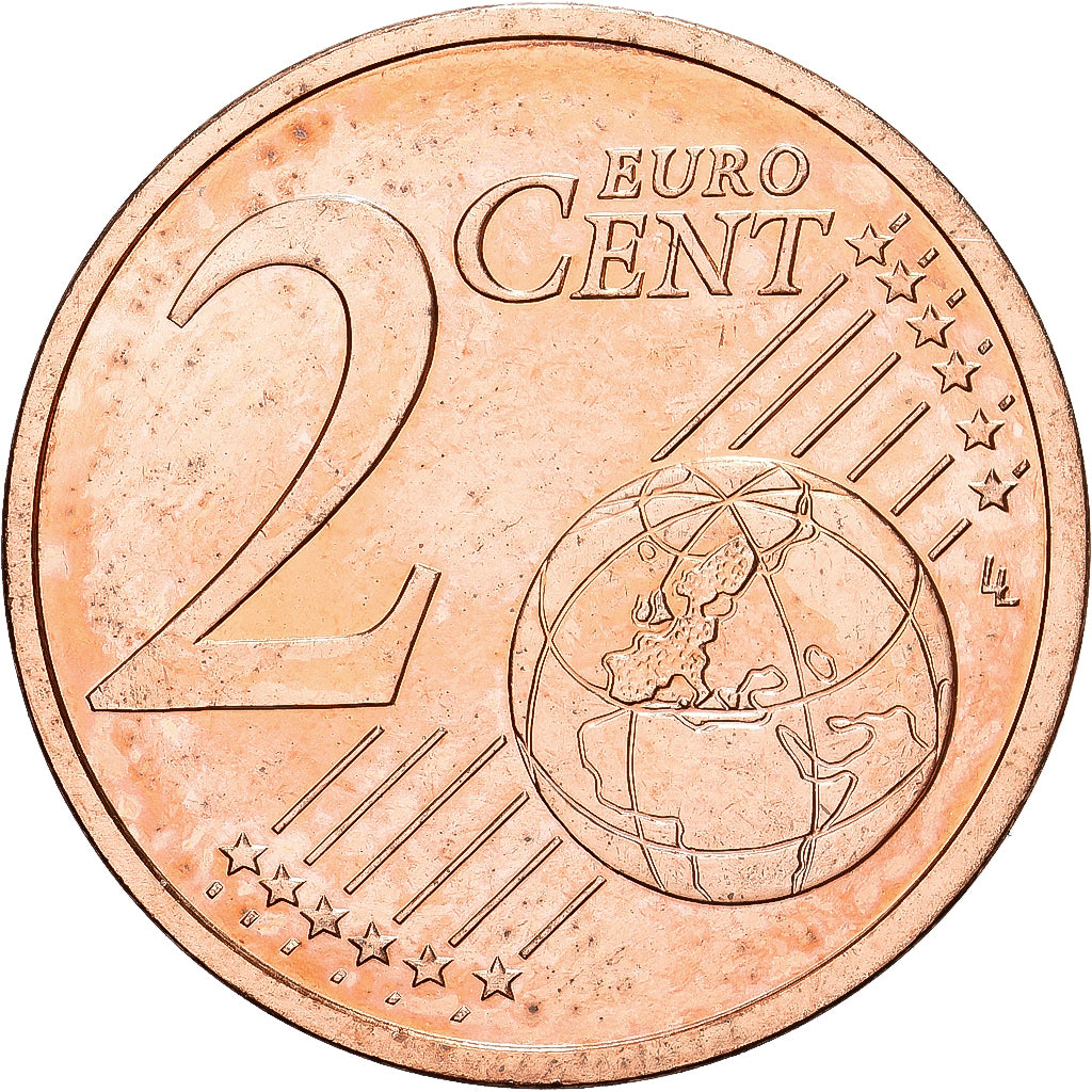 Frankrijk, 2 Euro Cent, 2010, Paris, BU, FDC, Copper Plated Steel, KM:1283