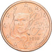 Frankrijk, 5 Euro Cent, 2010, Paris, BU, FDC, Copper Plated Steel, KM:1284