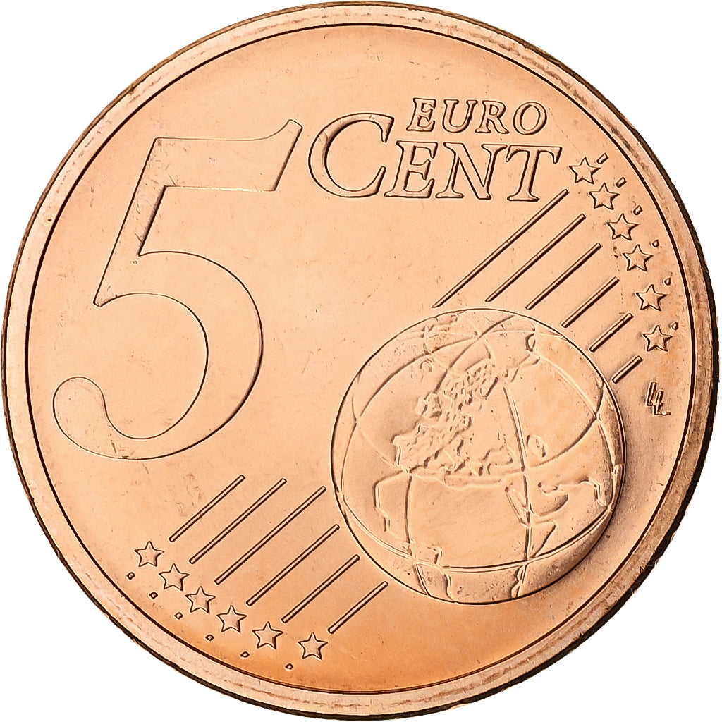 Francja, 5 Euro Cent, 2010, Paris, BU, MS(65-70), Miedź platerowana stalą