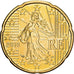Francja, 20 Euro Cent, 2010, Paris, BU, MS(65-70), Nordic gold, KM:1411