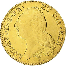 France, Louis XVI, Double Louis d'or à la tête nue, 1789, Bordeaux, Or, TTB