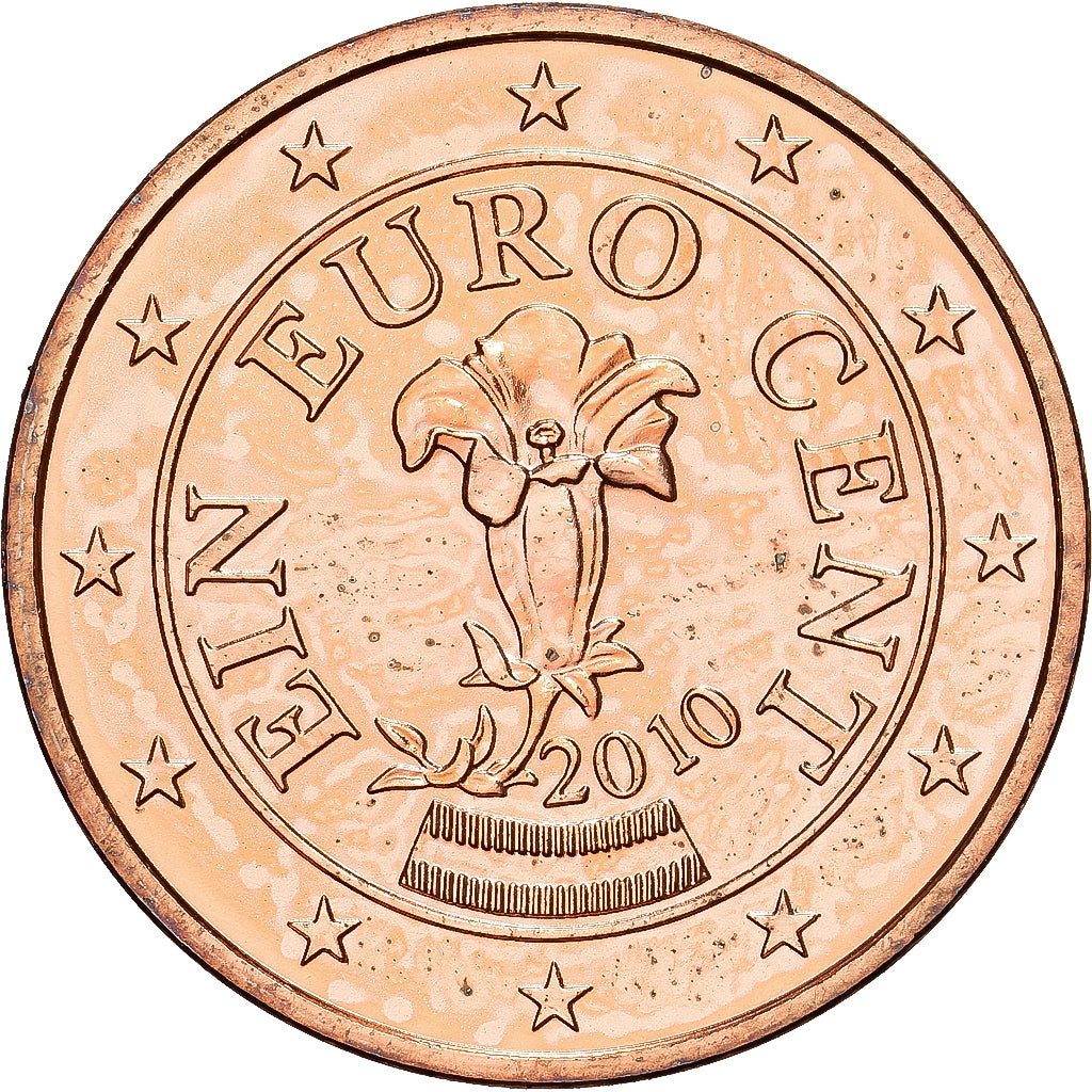 Autriche, Euro Cent, 2010, Vienna, BU, FDC, Cuivre plaqué acier, KM:3082