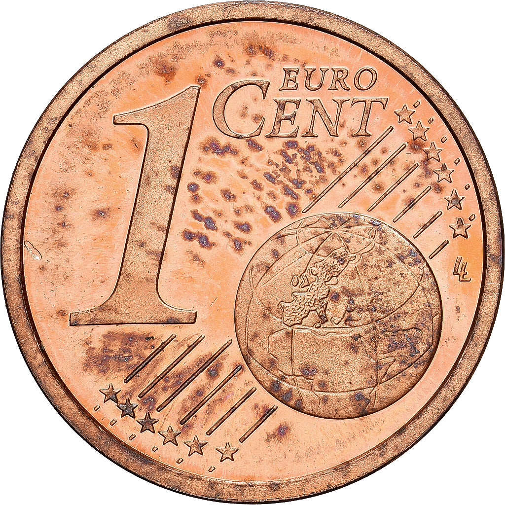 Francja, Euro Cent, 2001, MDP, Série BE / Proof, MS(65-70), Miedź platerowana