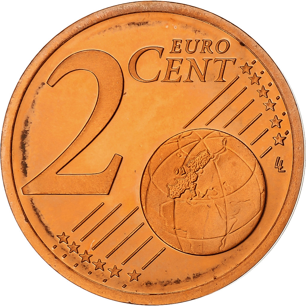 Francja, 2 Euro Cent, 2001, MDP, Série BE / Proof, MS(65-70), Miedź