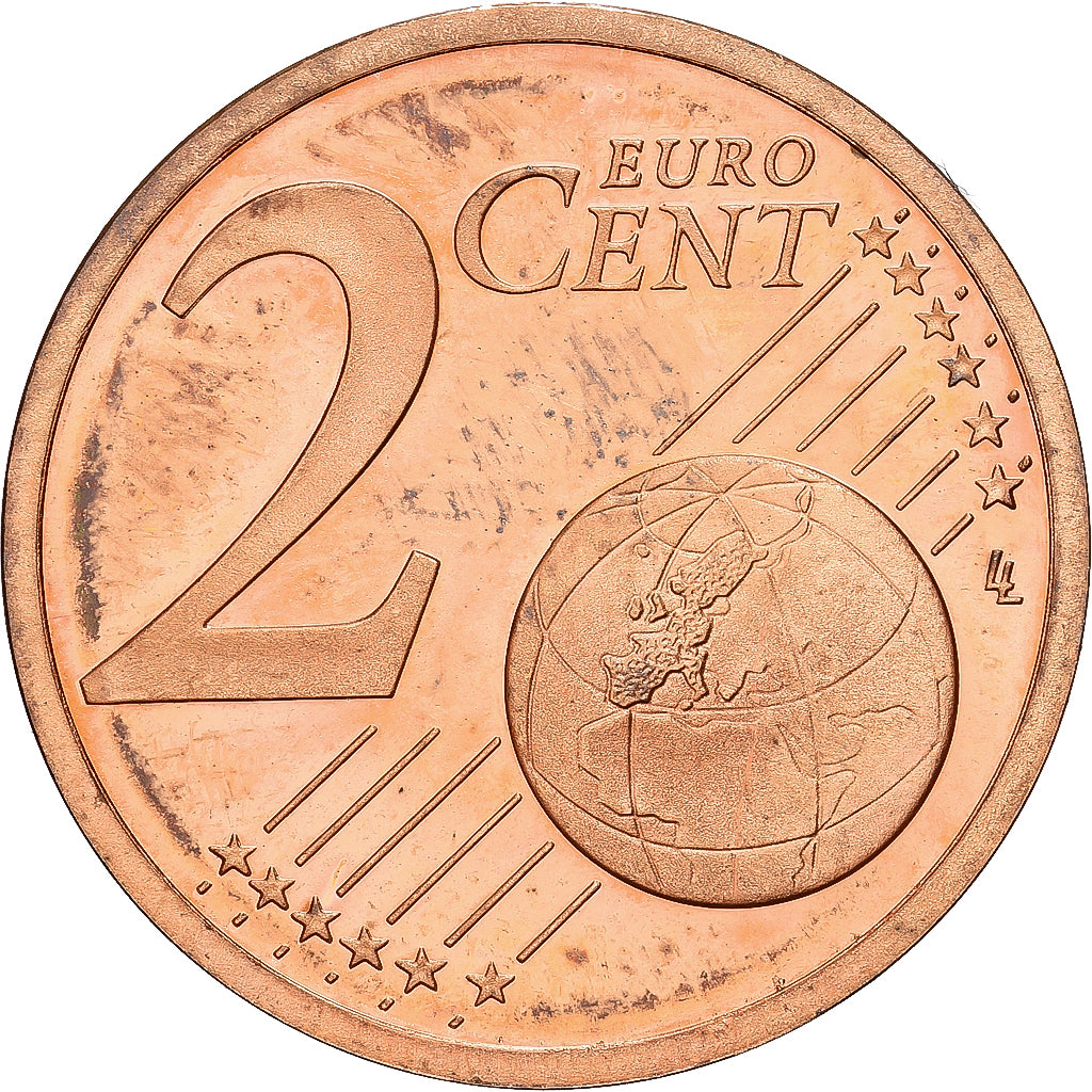 Francja, 2 Euro Cent, 2001, MDP, Série BE / Proof, MS(65-70), Miedź