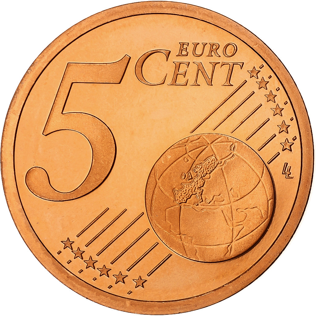 Francja, 5 Euro Cent, 2001, MDP, Série BE / Proof, MS(65-70), Miedź