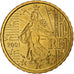 Francja, 10 Euro Cent, 2001, MDP, Série BE / Proof, MS(65-70), Nordic gold