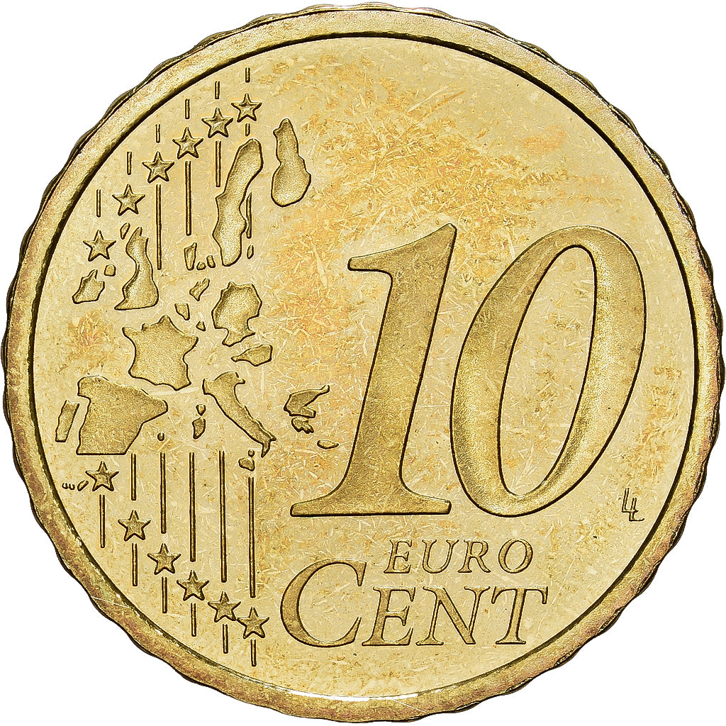 Frankrijk, 10 Euro Cent, 2001, MDP, Série BE / Proof, FDC, Nordic gold, KM:1285