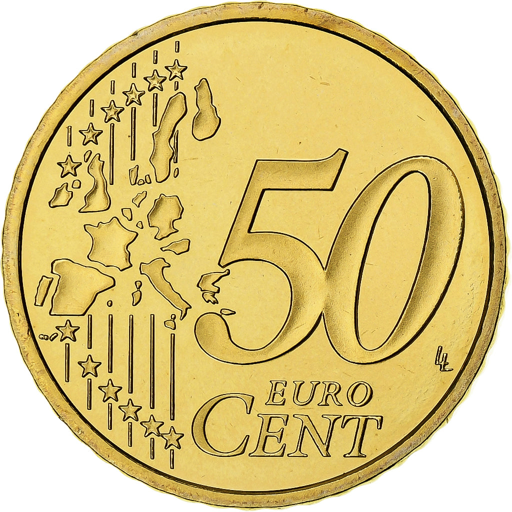 Francja, 50 Euro Cent, 2001, MDP, Série BE / Proof, MS(65-70), Nordic gold