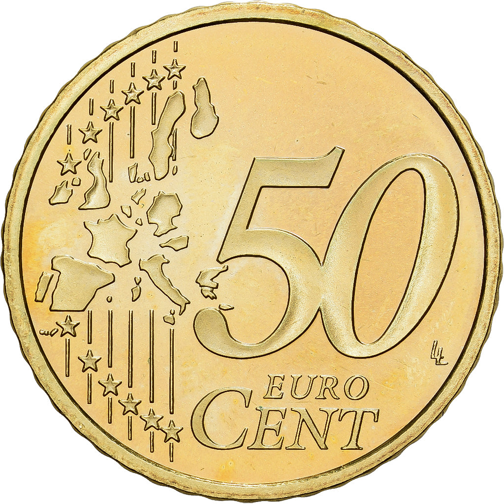 Francja, 50 Euro Cent, 2001, MDP, Série BE / Proof, MS(65-70), Nordic gold