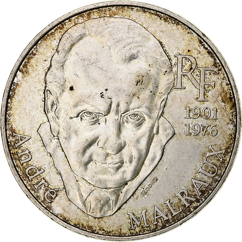 Frankrijk, 100 Francs, André Malraux, 1994, Paris, Zilver, PR+, Gadoury:954