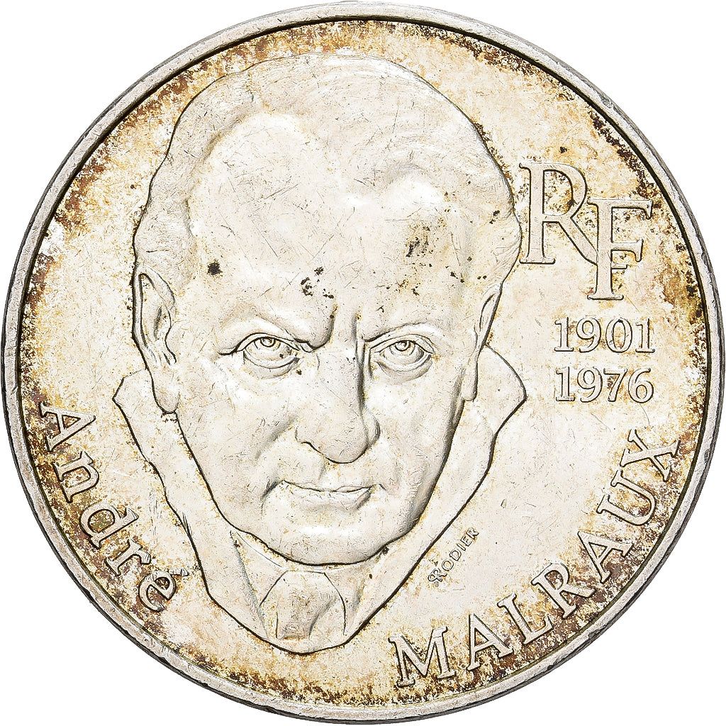 Frankrijk, 100 Francs, André Malraux, 1994, Paris, Zilver, PR+, Gadoury:954
