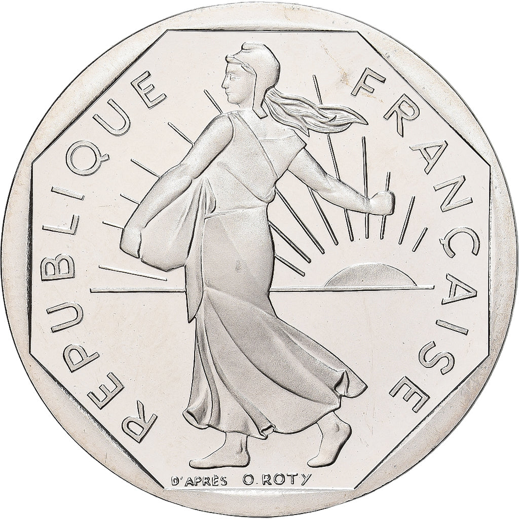 France, 2 Francs, Semeuse, 1994, Paris, Série BE / Proof, Nickel, FDC