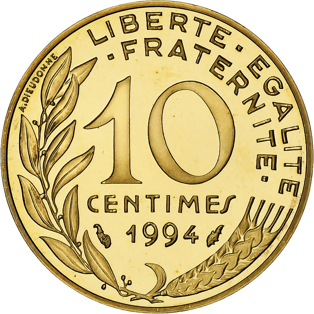 Frankrijk, 10 Centimes, Marianne, 1994, Paris, Série BE / Proof