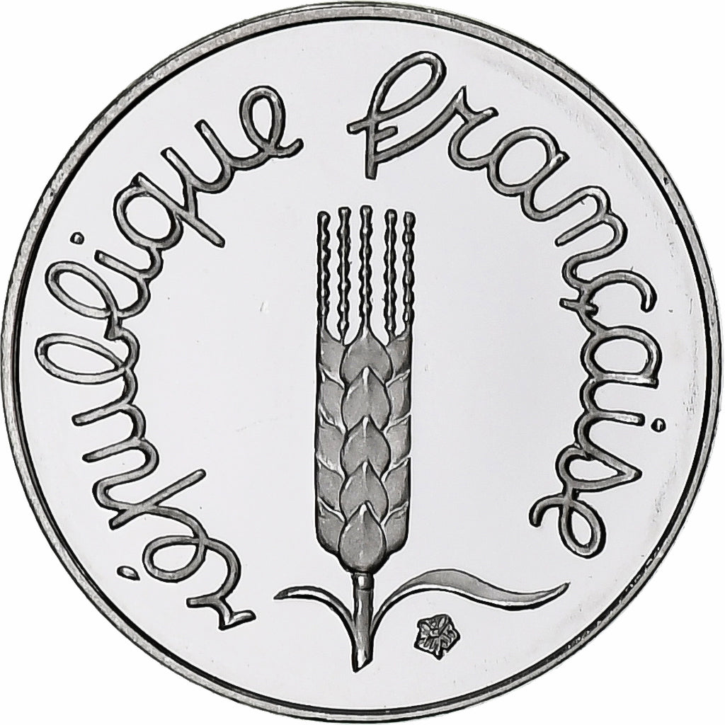France, 1 Centime, Épi, 1994, Paris, Série BE / Proof, Stainless Steel