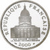 França, 100 Francs, Panthéon, 2000, MDP, Série BE / Proof, Prata, MS(65-70)