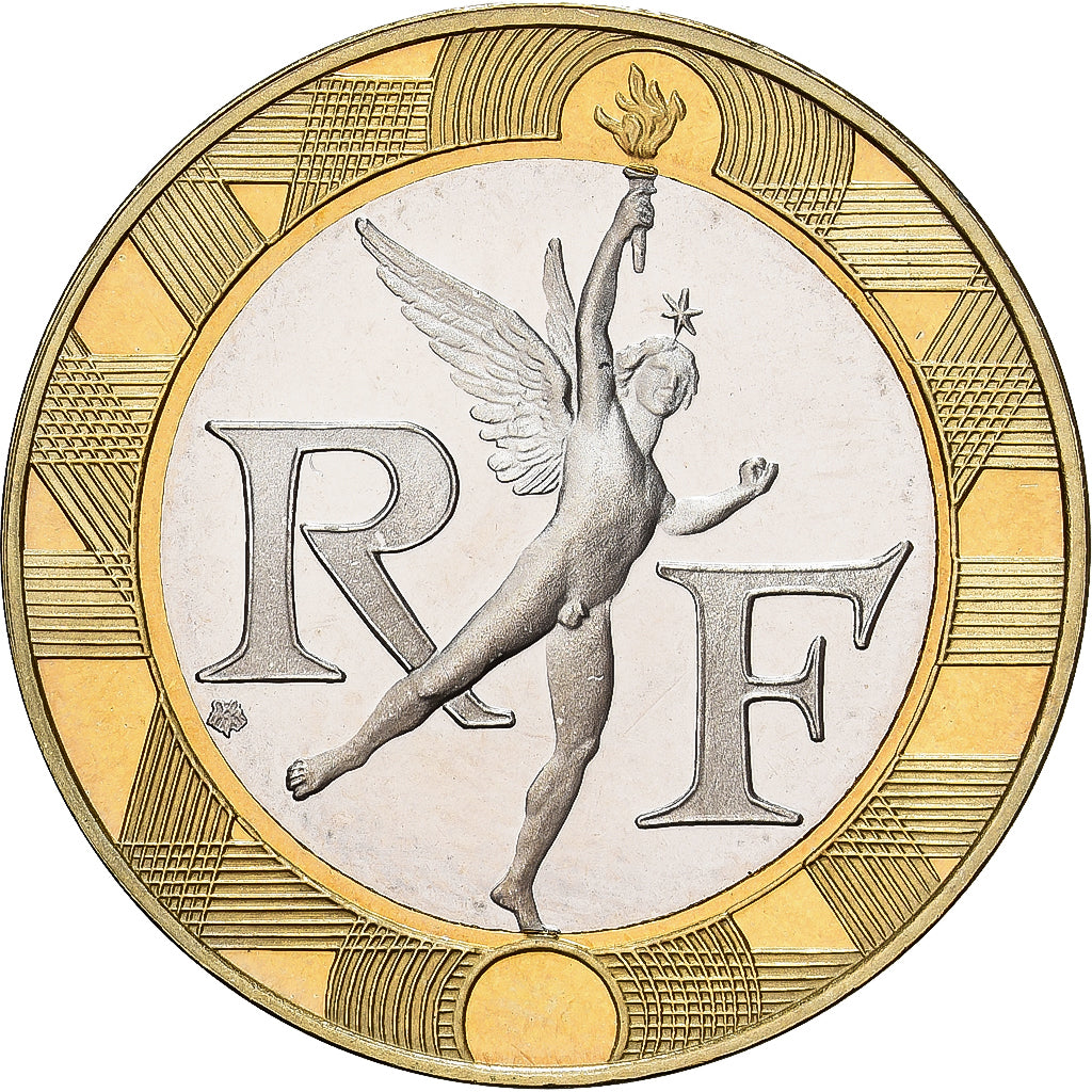 France, 10 Francs, Génie, 2000, MDP, Série BE / Proof, Bi-Metallic, MS(65-70)
