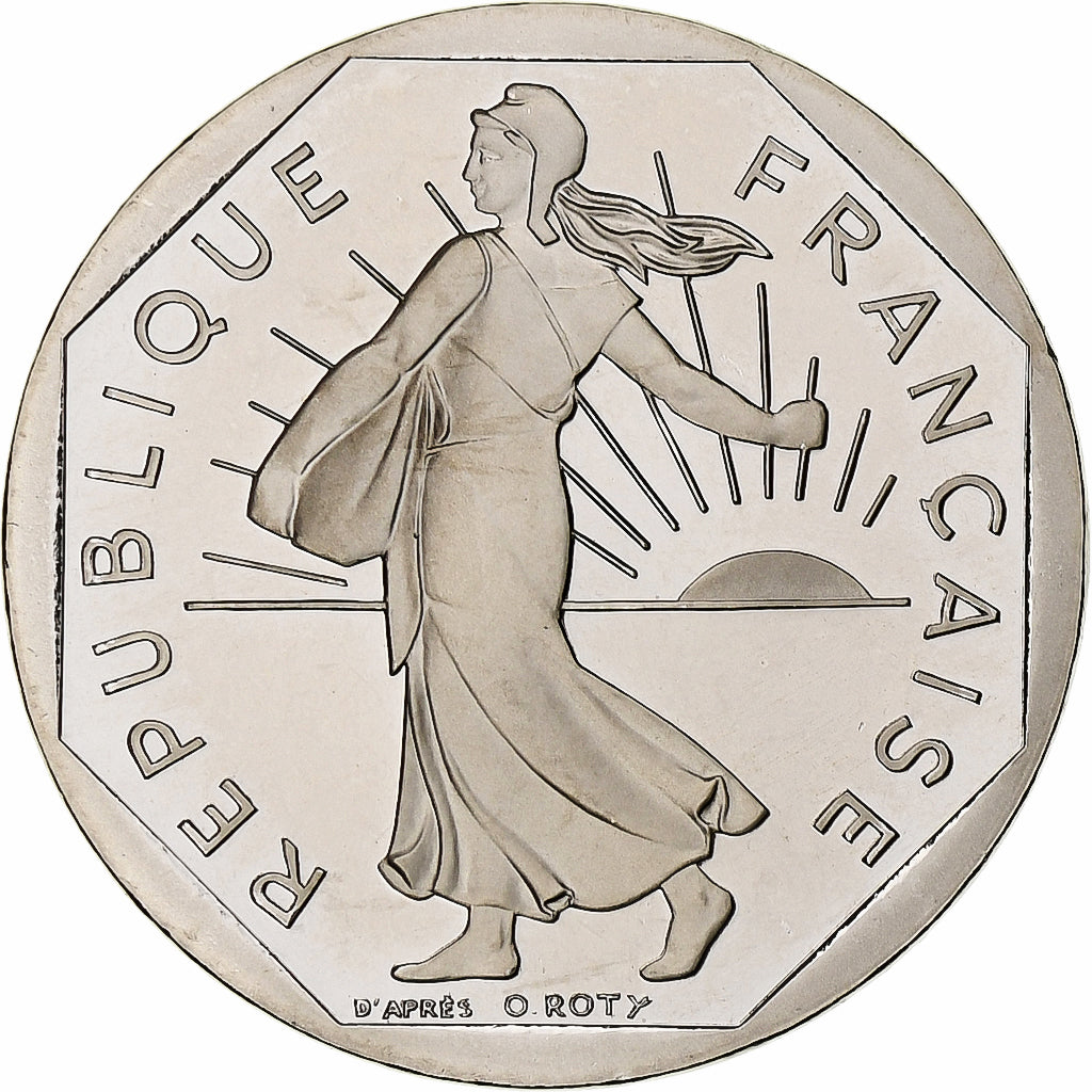 Frankrijk, 2 Francs, Semeuse, 2000, MDP, Série BE / Proof, Nickel, FDC