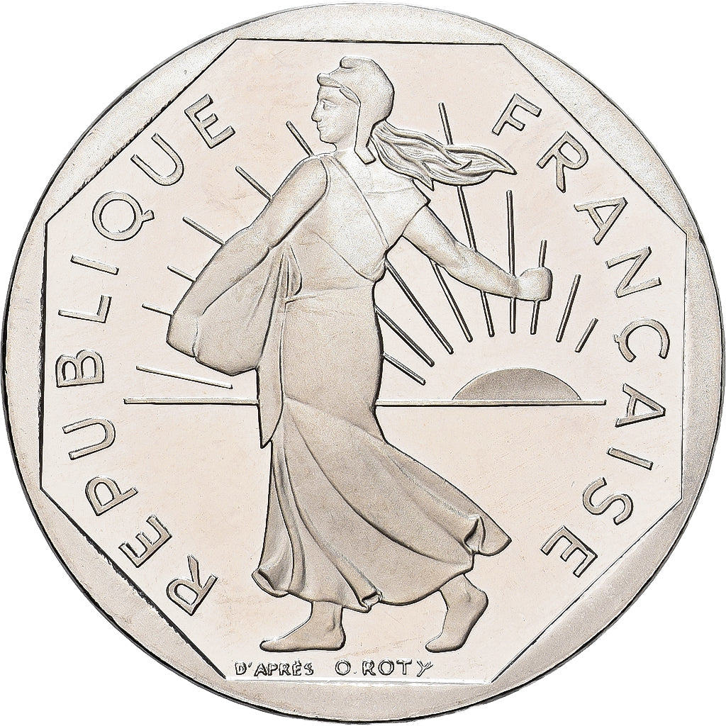 France, 2 Francs, Semeuse, 2000, MDP, Série BE / Proof, Nickel, FDC