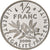 França, 1/2 Franc, Semeuse, 2000, Paris, Série BE / Proof, Níquel, MS(65-70)