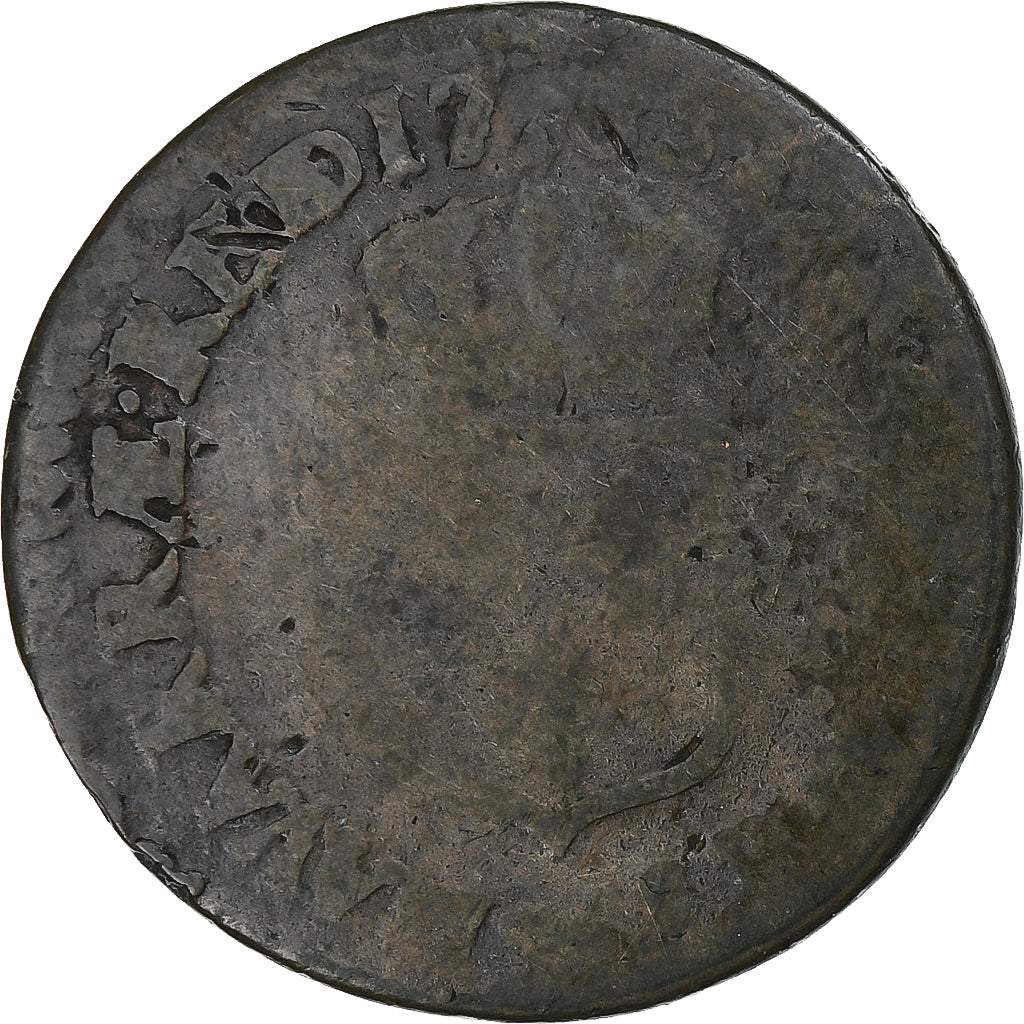Francia, Louis XVI, 1/2 Sol de Béarn, 1785, Pau, Rame, B+, Gadoury:349a