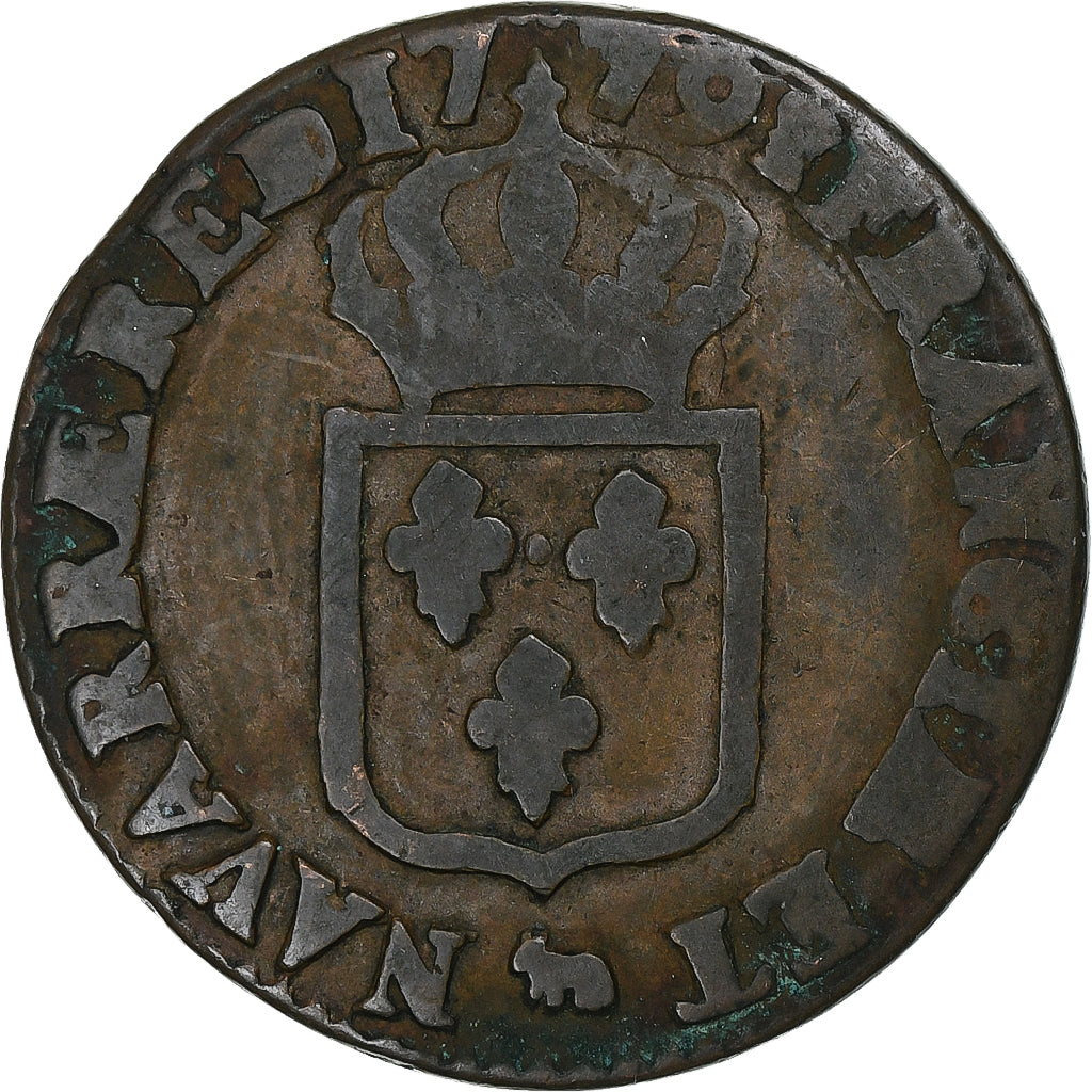 France, Louis XVI, Sol de Béarn, 1779, Pau, Cuivre, TB, Gadoury:350a