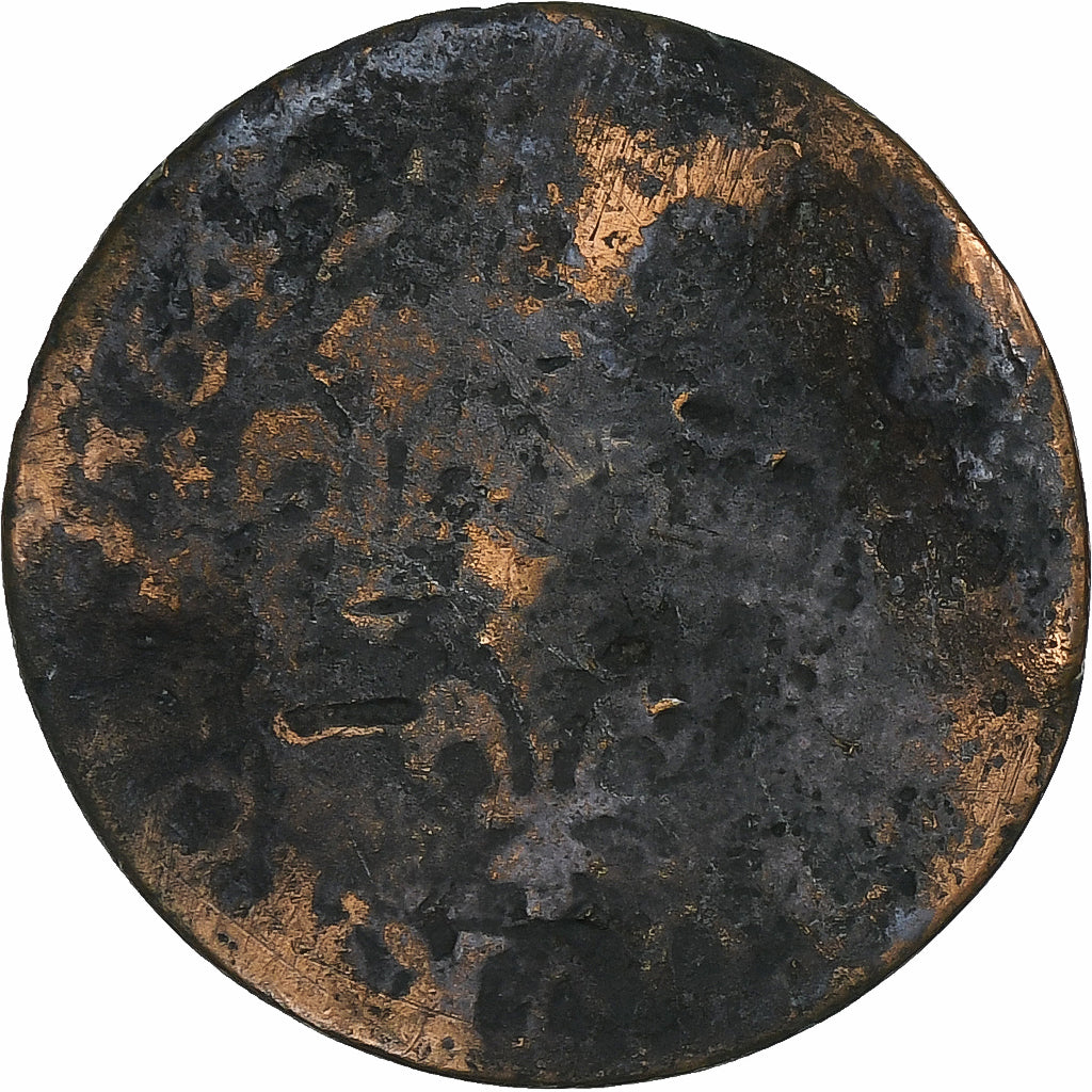 Frankreich, Louis XIII, Double Tournois, 1642, Kupfer, SGE+