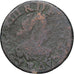 France, Louis XIII, Double Tournois, 1640, Atelier incertain, Cuivre, B+
